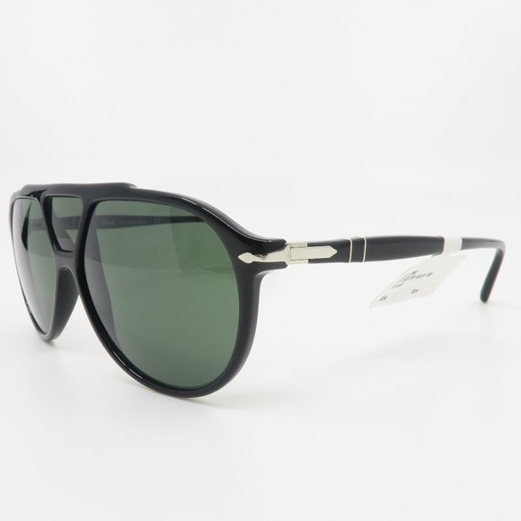 Persol 3217-S 95/31 Pilot Black Green Lenses - Picture 3 of 6